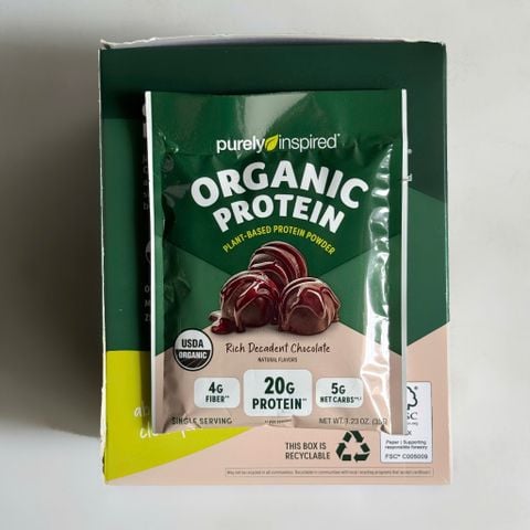  Đạm thực vật hữu cơ Purely Inspired Organic Protein 20g protein : gói SAMPLE 