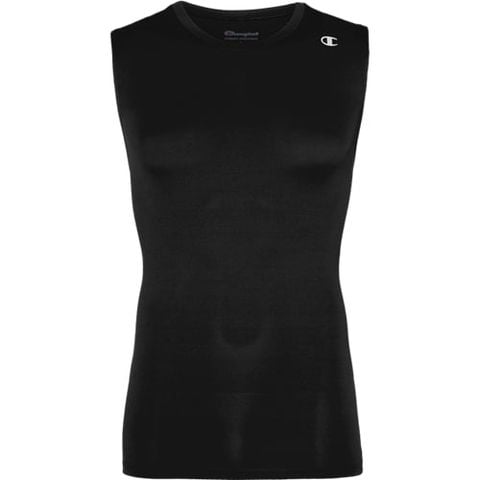  Champion Compression Tank : Áo thun co giãn không tay Black 
