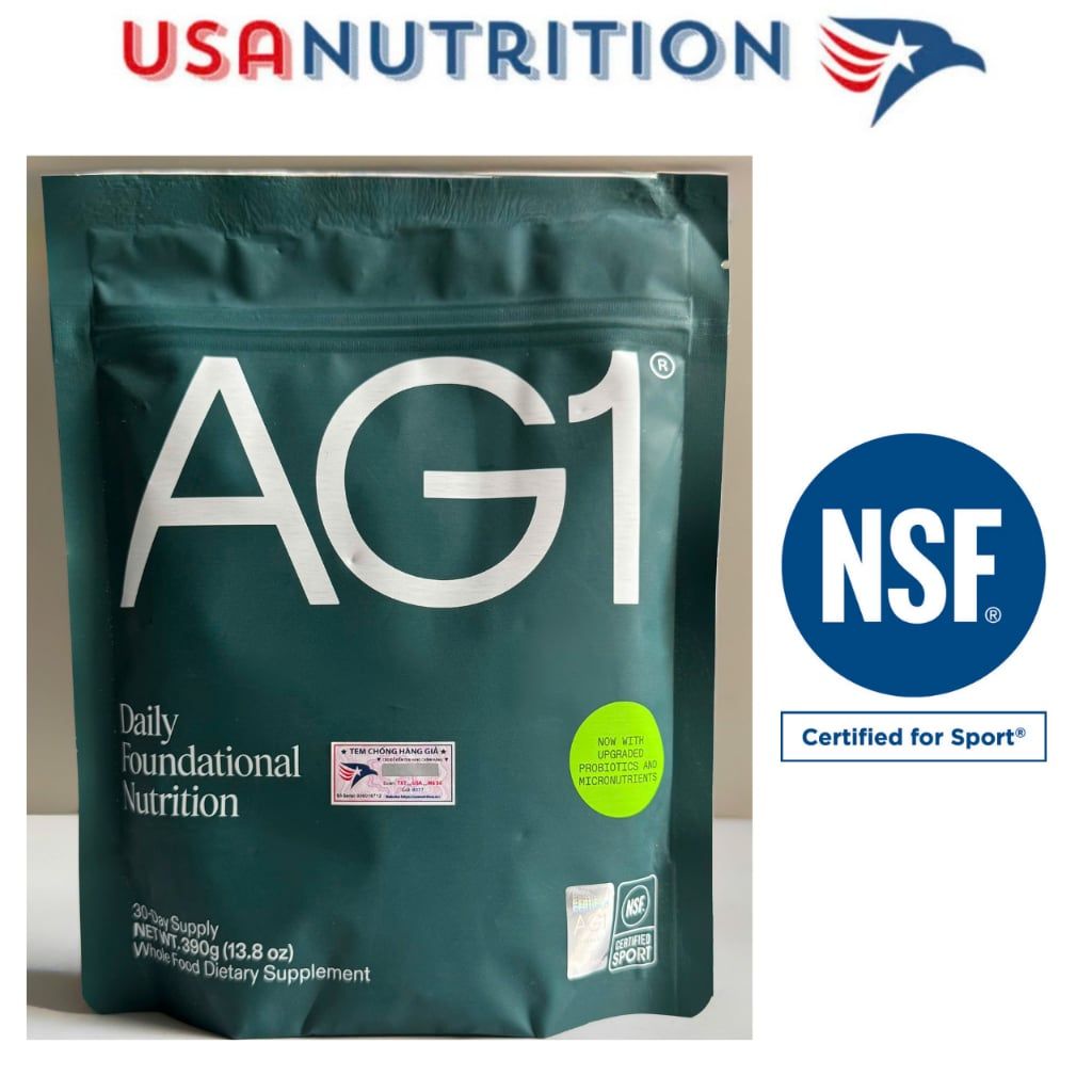 Siêu thực phẩm Greens tốt nhất thế giới AG1 : chứng nhận NSF Sport