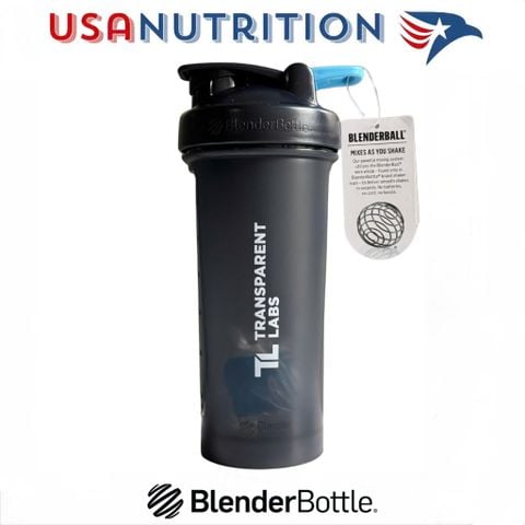  Bình lắc nhập khẩu USA Blender Bottle 850ml: Transparent Labs 