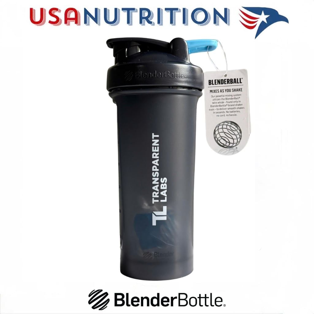 Bình lắc nhập khẩu USA Blender Bottle 850ml: Transparent Labs