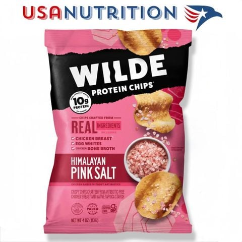  [BIG SIZE] snack từ ức gà WILDE Protein Chips giàu đạm 113g 