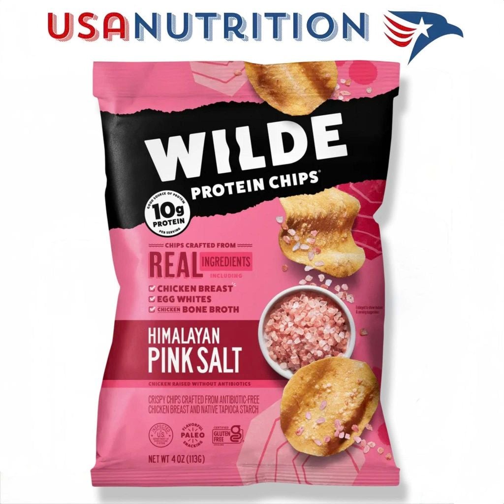 [BIG SIZE] snack từ ức gà WILDE Protein Chips giàu đạm 113g