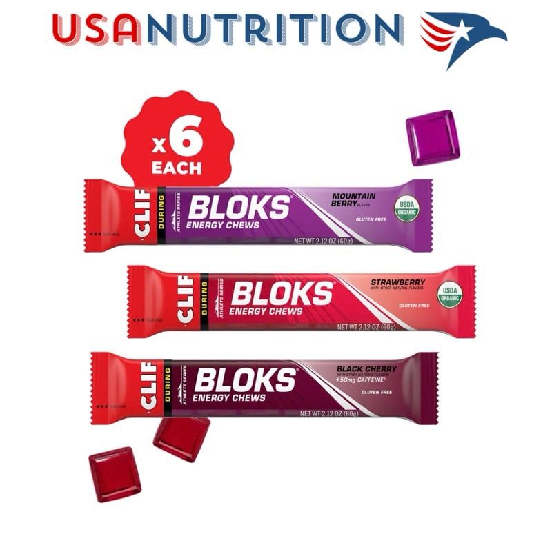 Kẹo năng lượng bán chạy nhất thế giới CLIF Bloks Energy Chews : 60g