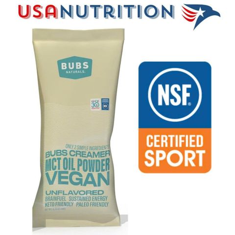  MCT Oil Creamer (Medium Chain Triglycerides) BUBS Natural chứng nhận NSF Sport : gói SAMPLE 