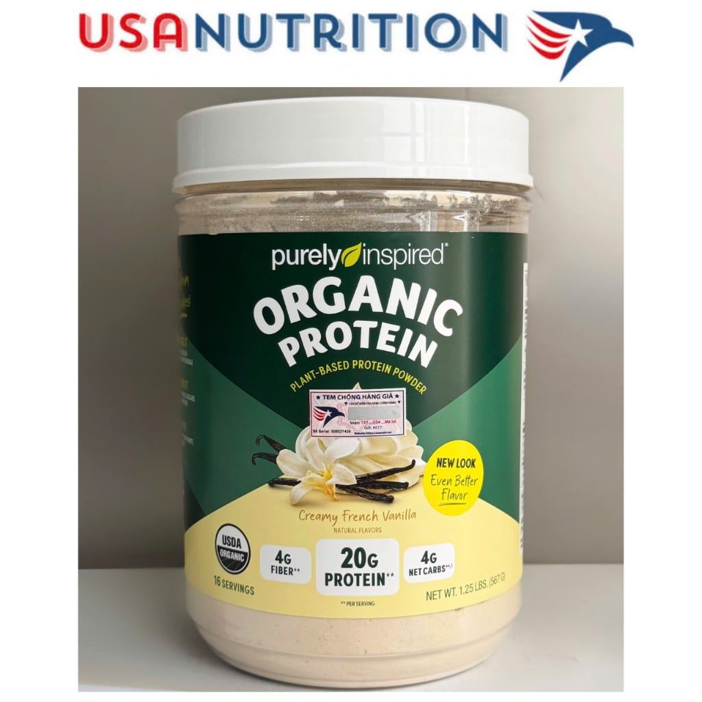 Đạm thực vật hữu cơ Organic Protein ''Purely Inspired'' : 20g protein 16 lần dùng