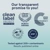 Grass Fed Whey Protein chứng nhận Clean Label Project 2lb 30 lần dùng : Puori PW1