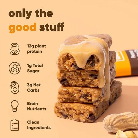  Bánh dinh dưỡng Protein Bar hỗ trợ chức năng não : IQBAR lẻ 1 thanh đủ vị 