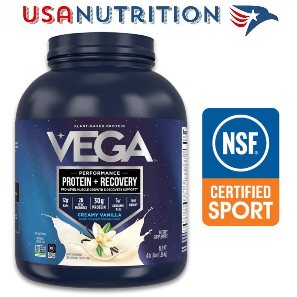 Đạm thực vật Vega Plant Protein + Recovery chứng nhận NSF Sport : 4lb 1.9kg