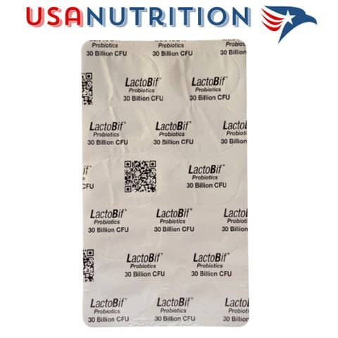  Men vi sinh 30 tỷ lợi khuẩn không cần bảo quản lạnh: Probiotics California Gold Nutrition Lactobif : 1 vỉ 10 viên 