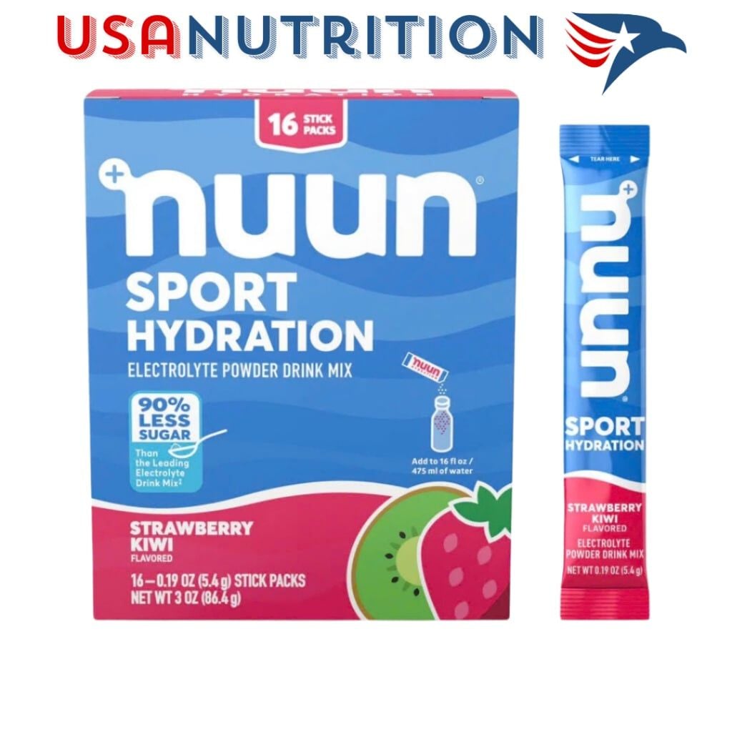 Bột điện giải ít đường (1g) NUUN Sport : hộp 16 gói