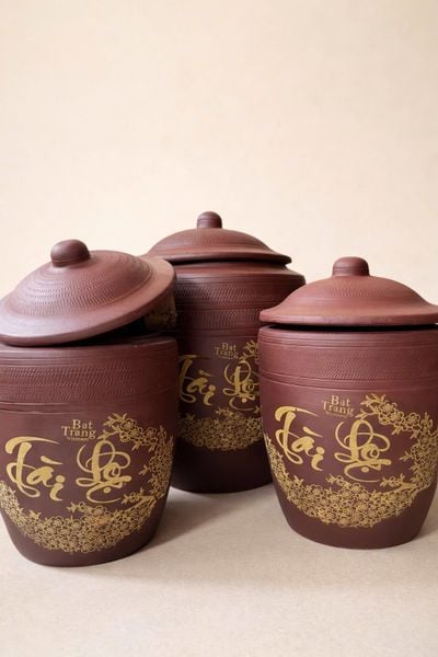  Trĩnh đựng gạo, nước bằng gốm đủ kích cỡ - Gốm sứ Bát Tràng 
