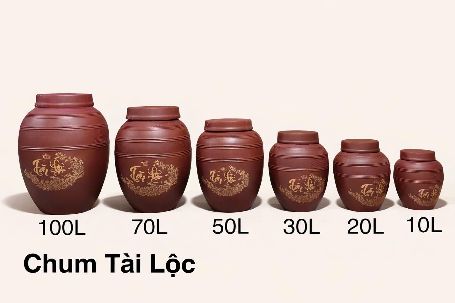  Chum Sành ngâm Rượu Bát Tràng - Chum Sành Tài Lộc đủ kích cỡ 