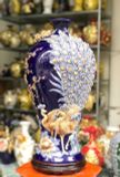  Bình mai men màu đắp nổi 3D 