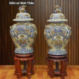  Chóe Phúc Đức đắp nổi - Gốm sứ Bát Tràng chính hãng 