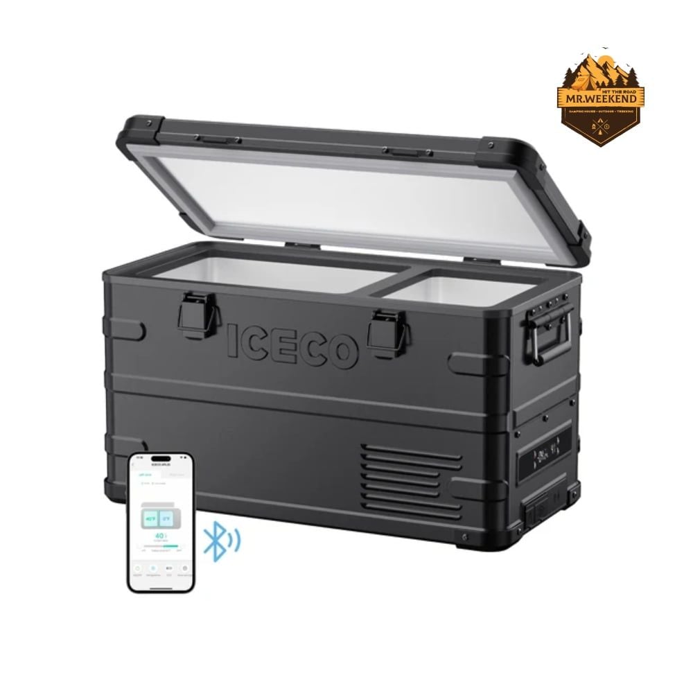 Tủ Lạnh Dã Ngoại Xe Hơi Vỏ Nhôm Đen ICECO APL35 Dual Zone (35L)