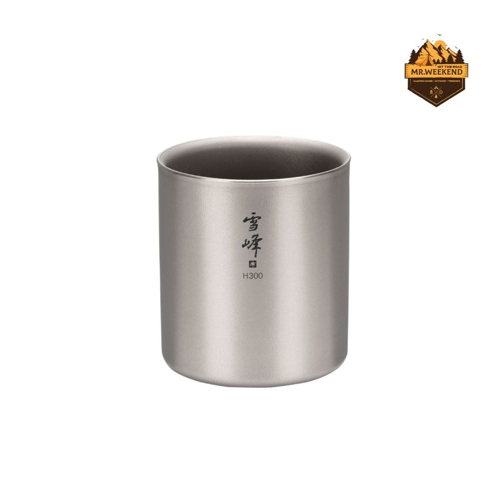 Ly Titanium 2 Lớp Snow Peak Stacking Mug Yukimine H300 TW-123