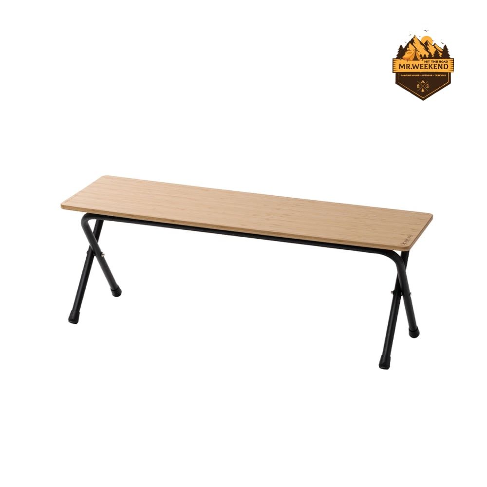 Ghế Băng Dã Ngoại Dài Snow Peak Folding Shelf Long Light Bamboo (LV-066TL)
