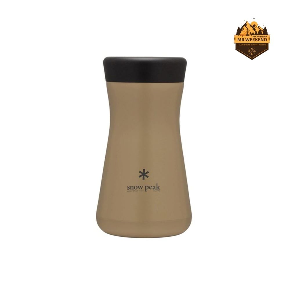 Bình Giữ Nhiệt Dã Ngoại Snow Peak Stainless Vacuum Bottle Type T350 Sand (TW-350-SN)