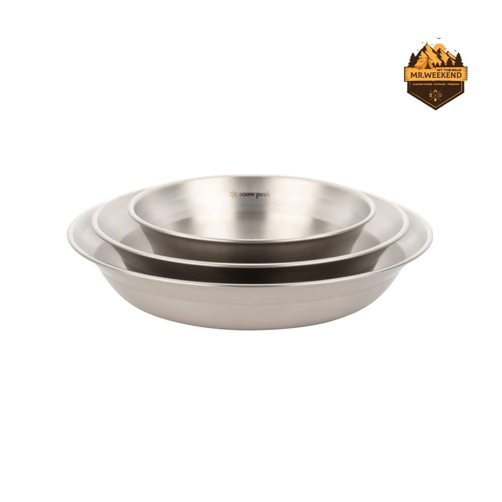 Bộ Chén Dĩa Inox Dã Ngoại Snow Peak Tableware Set L (TW-021K)