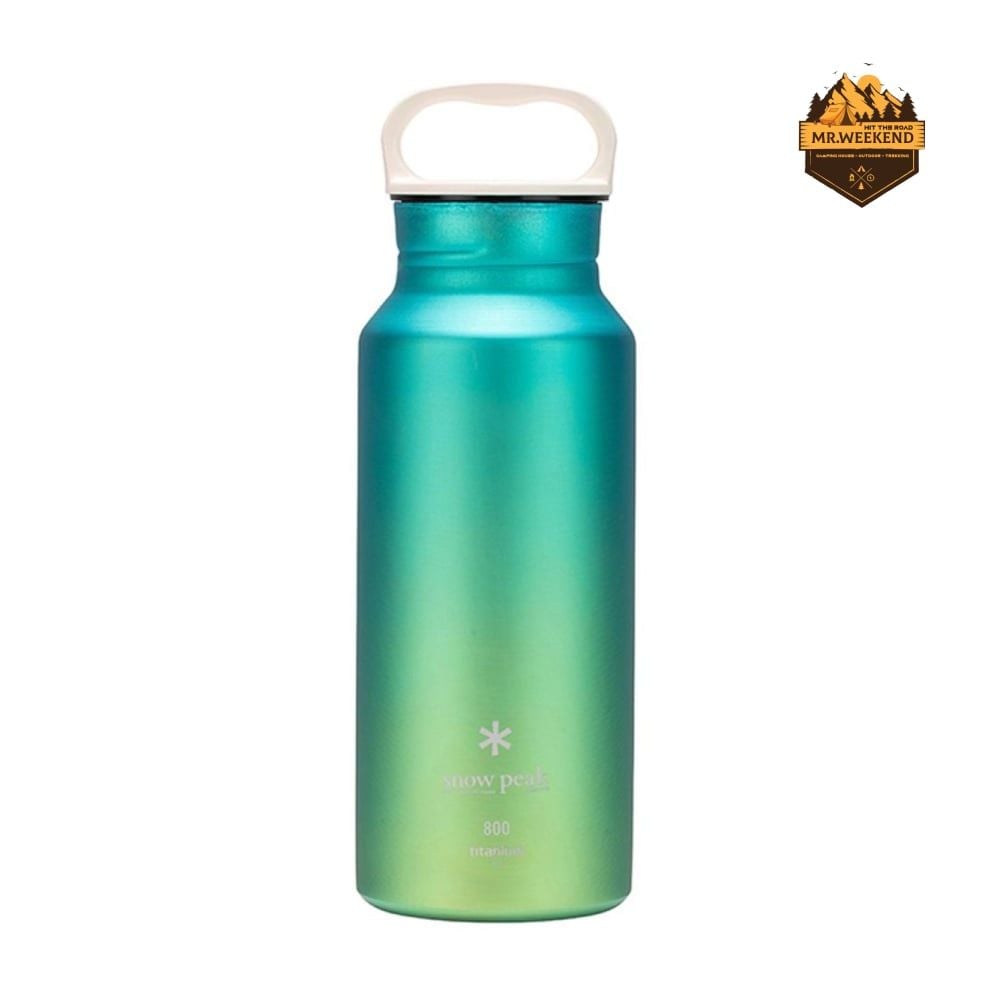 Bình Nước Titanium Snow Peak Aurora Bottle 800 Ocean TW-800RE-OC