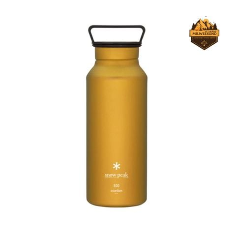 Bình Nước Titanium Snow Peak Aurora Bottle 800 Yellow TW-800-YL