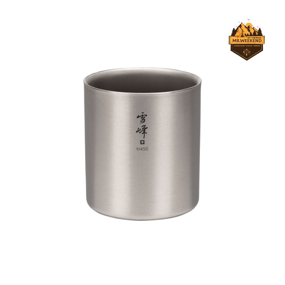 Ly Titanium 2 Lớp Snow Peak Stacking Mug Yukimine H450 TW-122