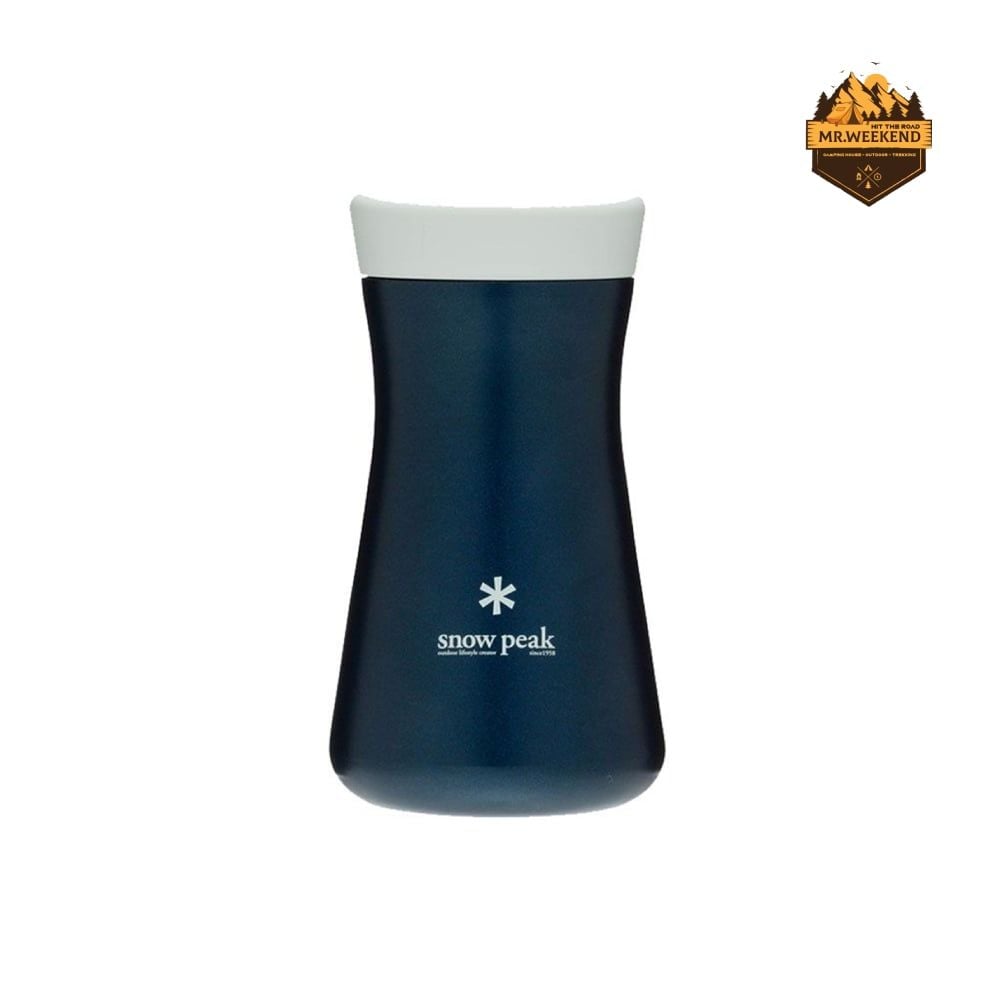 Bình Giữ Nhiệt Dã Ngoại Snow Peak Stainless Vacuum Bottle Type T350 Navy (TW-350NV)