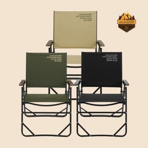 Ghế Gấp Cắm Trại Lưng Cao Cargo Container Cosy Folding Chair L