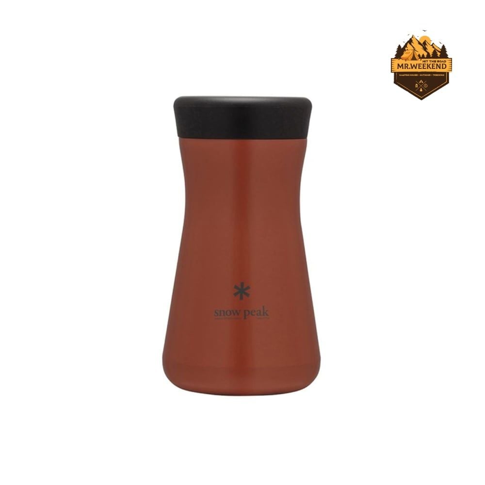 Bình Giữ Nhiệt Dã Ngoại Snow Peak Stainless Vacuum Bottle Type T350 Red Clay (TW-350-RC)