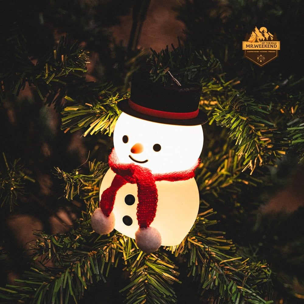 Chụp Đèn Người Tuyết Cargo Container Snowman Shade Decor