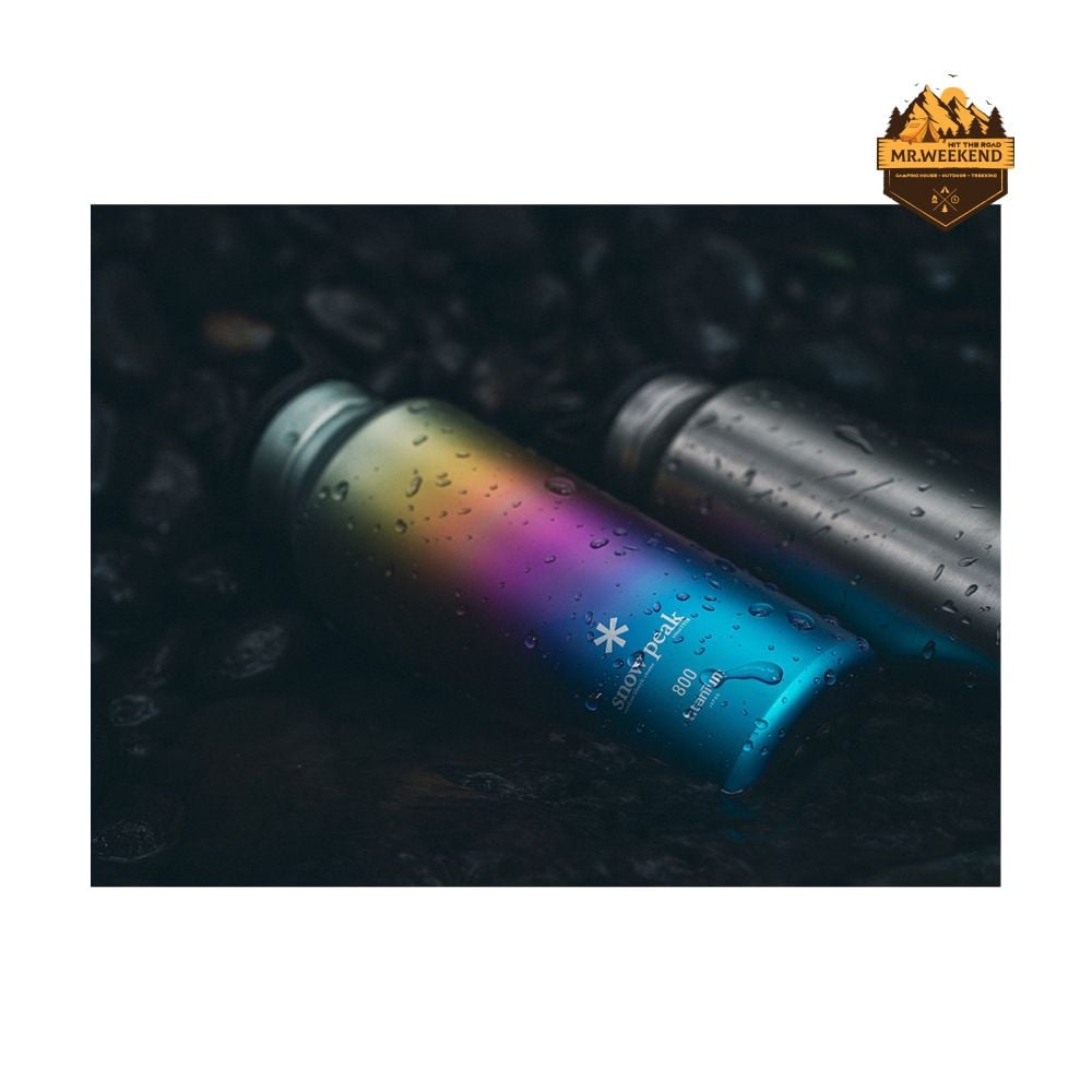 Bình Nước Titanium Snow Peak Aurora Bottle 800 Rainbow TW-800-RA