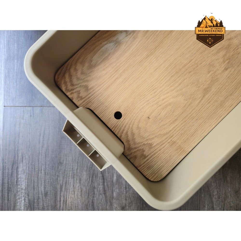 Mặt Bàn Nắp Gỗ Cho Thùng Đựng Đồ Thor (22L / 53L / 75L)