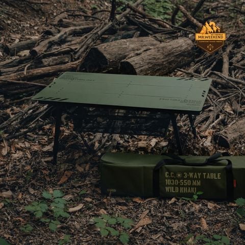Bàn Gấp Dã Ngoại Khung Nhôm Cargo Container 3-Way Table