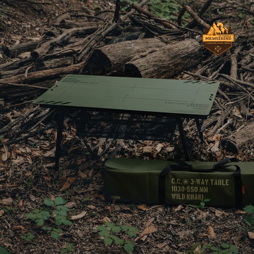 Bàn Gấp Dã Ngoại Khung Nhôm Cargo Container 3-Way Table
