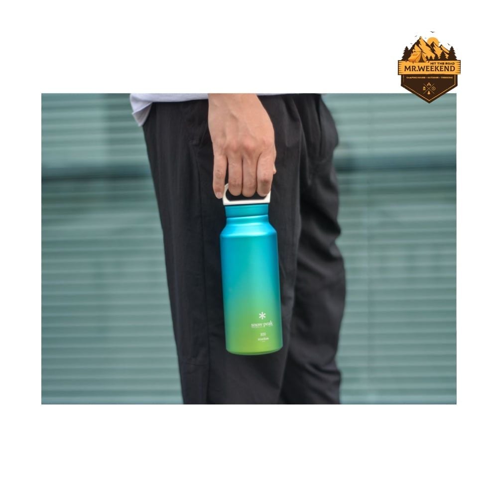 Bình Nước Titanium Snow Peak Aurora Bottle 800 Ocean TW-800RE-OC