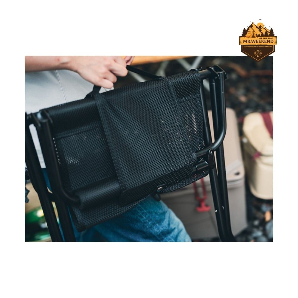 Ghế Lưới Dã Ngoại Snow Peak Mesh FD Chair Black LV-077M-BK