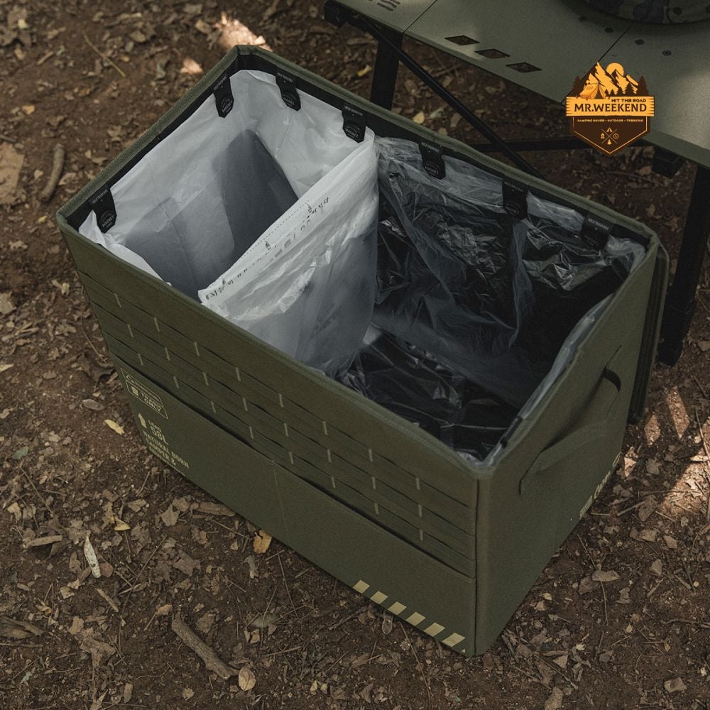 Thùng Rác Dã Ngoại Đôi Cargo Container Twin Trash Box 58L