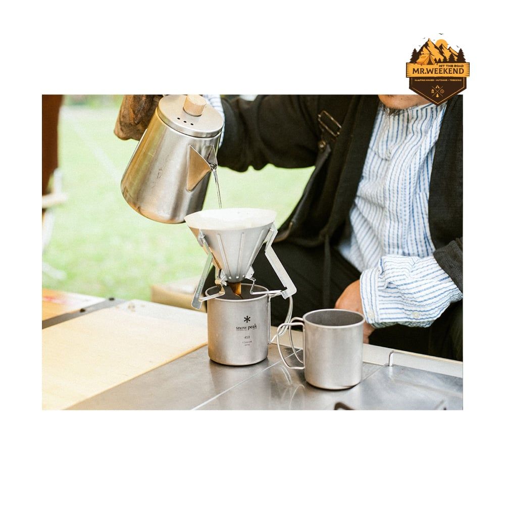 Ấm Đun Nước Dã Ngoại Snow Peak Field Barista Kettle CS-115R