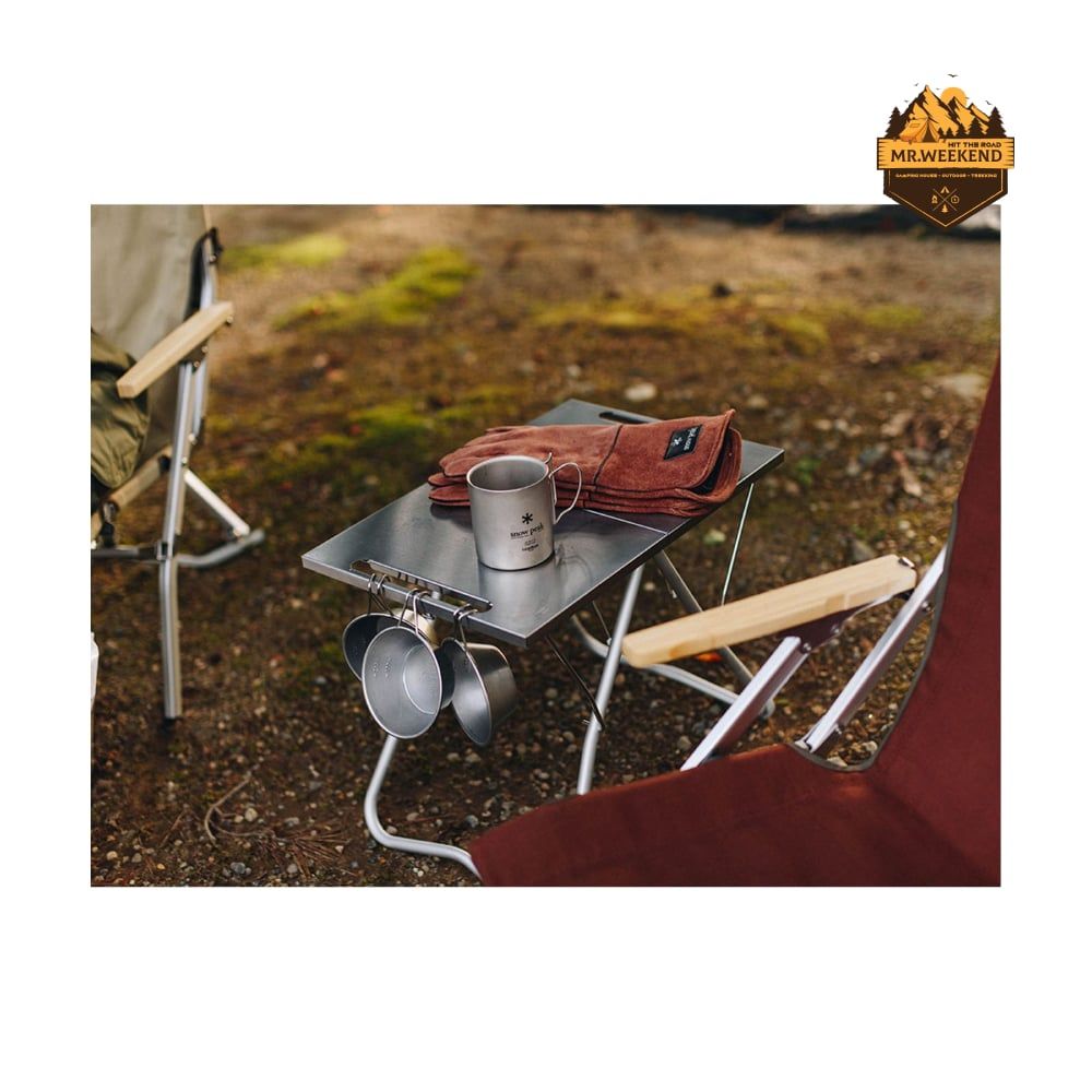 Bàn Inox Chịu Nhiệt Dã Ngoại Snow Peak TAKIBI My Table LV-039
