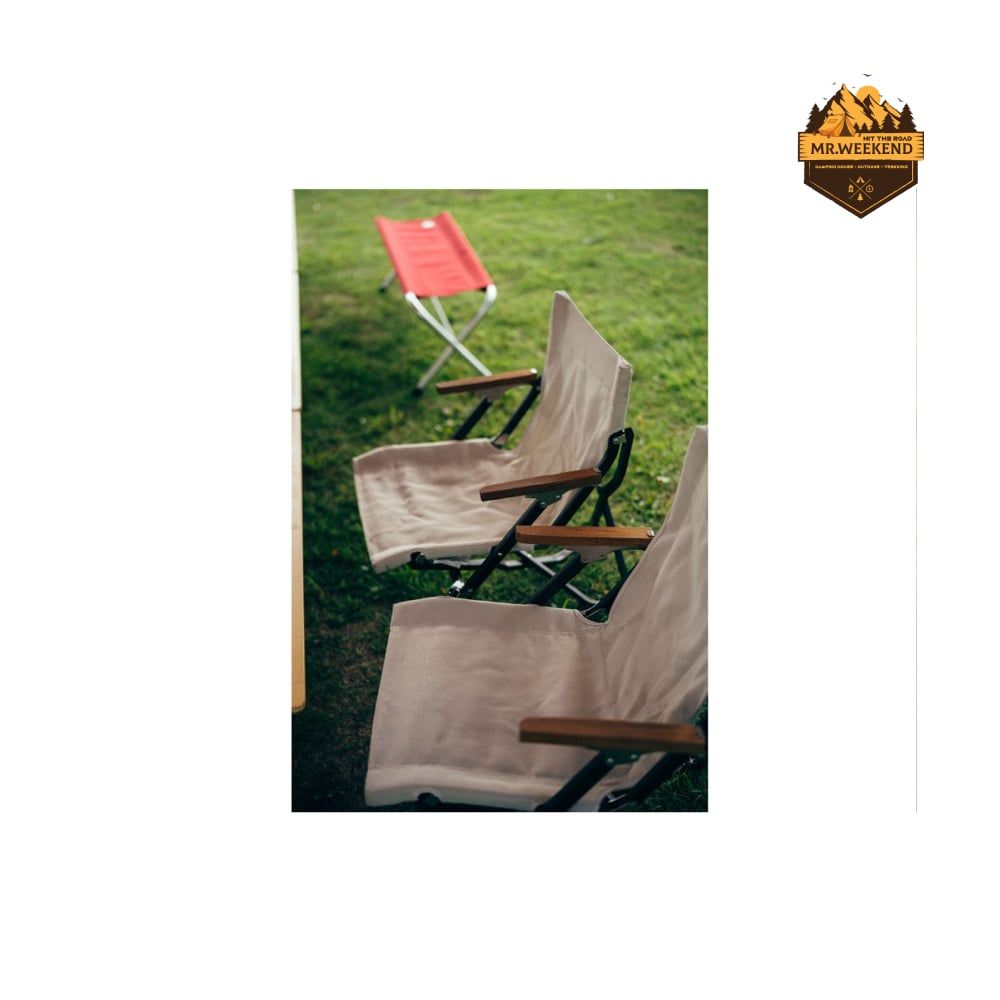 Ghế Dã Ngoại Snow Peak Low Chair Short Ivory LV-093IV