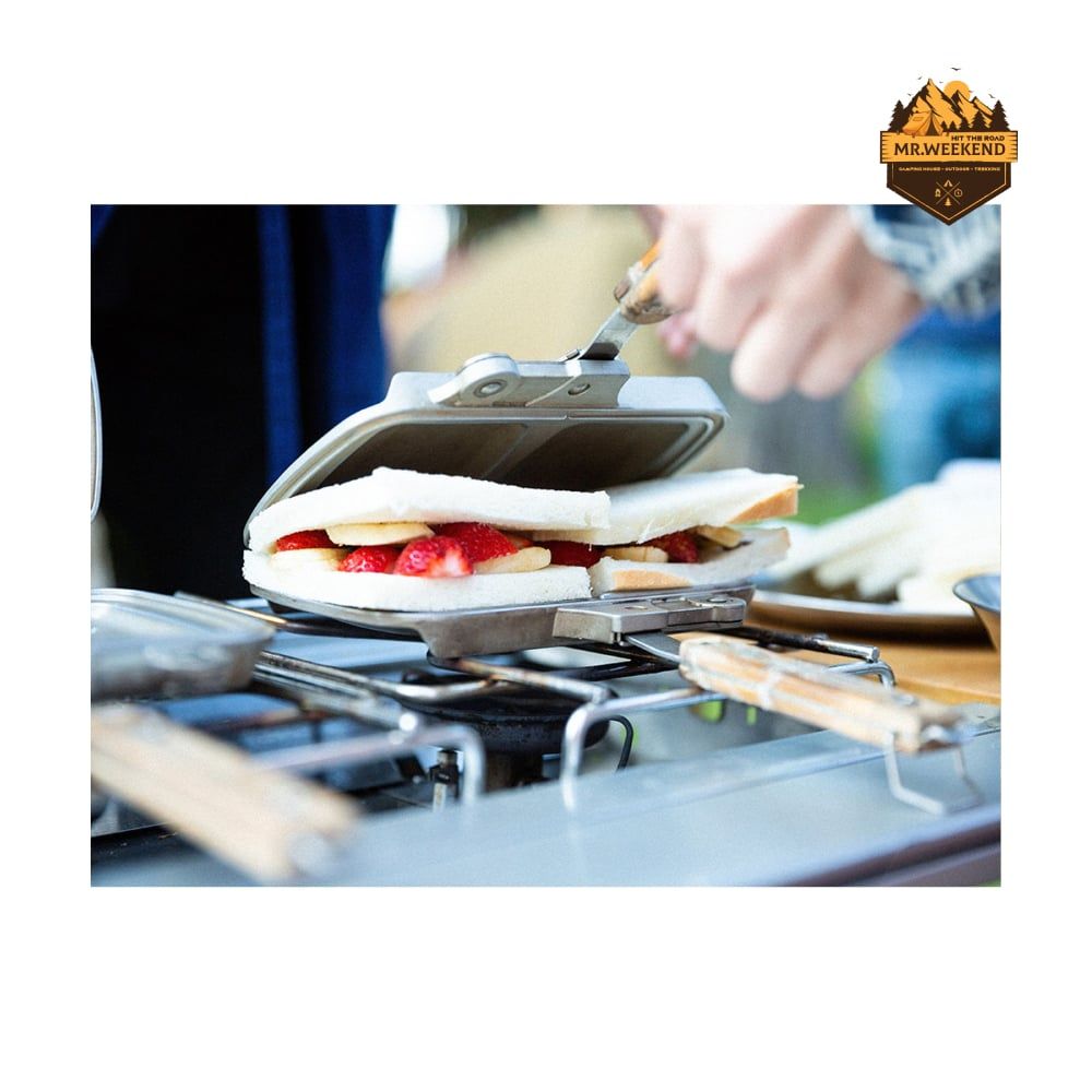 Khuôn Kẹp Bánh Mì Dã Ngoại Snow Peak Hot Sandwich Maker Tramezzino (GR-009R)