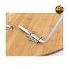 Bàn Tròn Gỗ Tre Dã Ngoại Snow Peak One-Action Low Table M LV-071TR