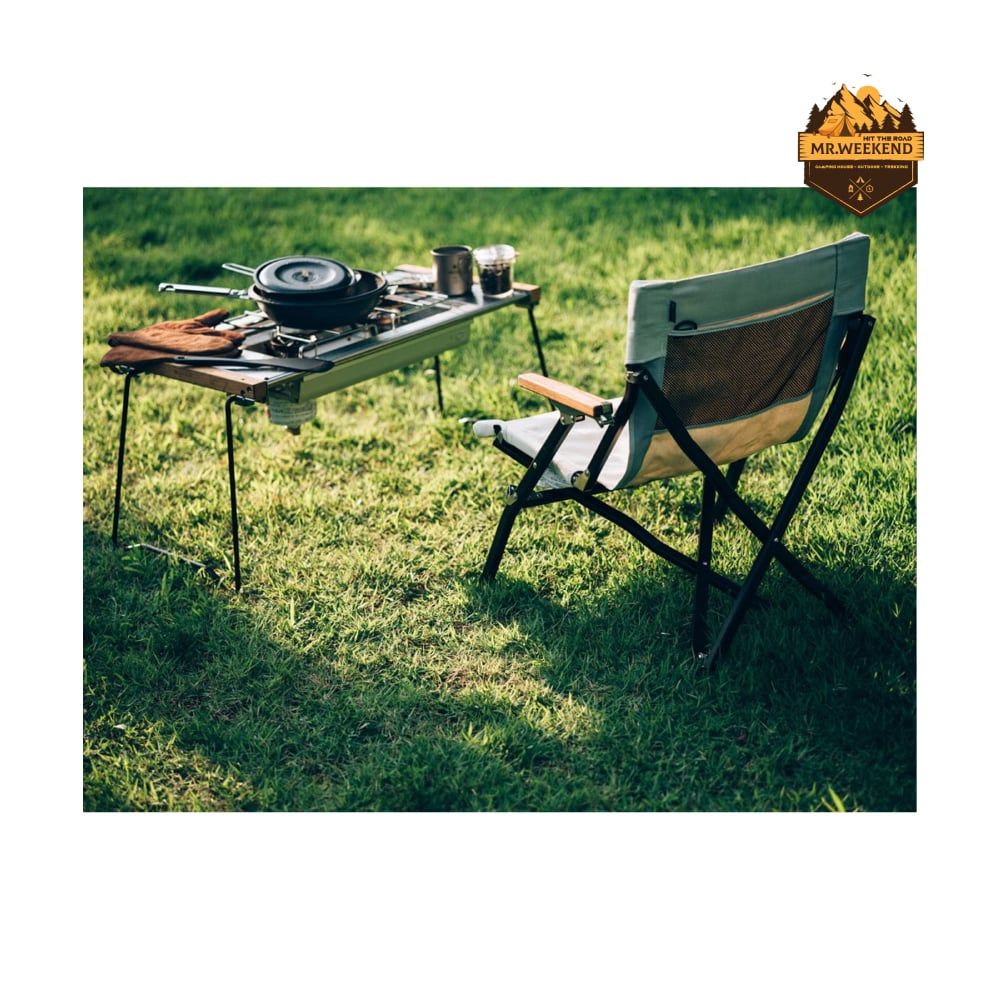 Ghế Dã Ngoại Snow Peak Low Chair Short Ivory LV-093IV
