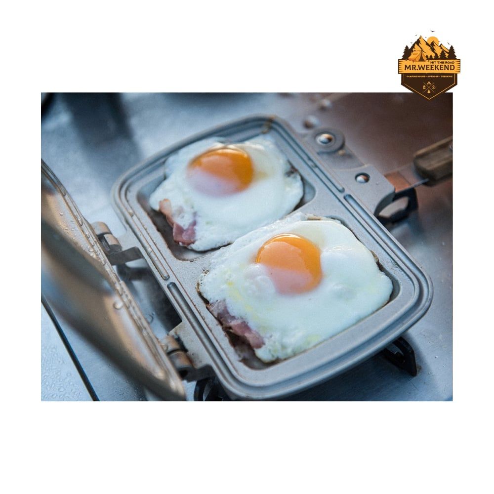 Khuôn Kẹp Bánh Mì Dã Ngoại Snow Peak Hot Sandwich Maker Tramezzino (GR-009R)