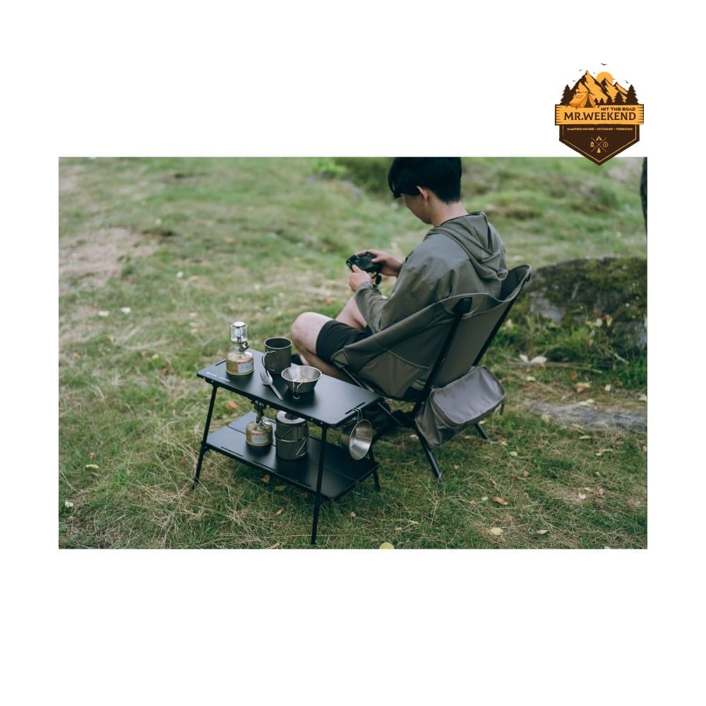 Ghế Cắm Trại Snow Peak Noga Chair LV-510 – Hợp Tác Cùng Helinox