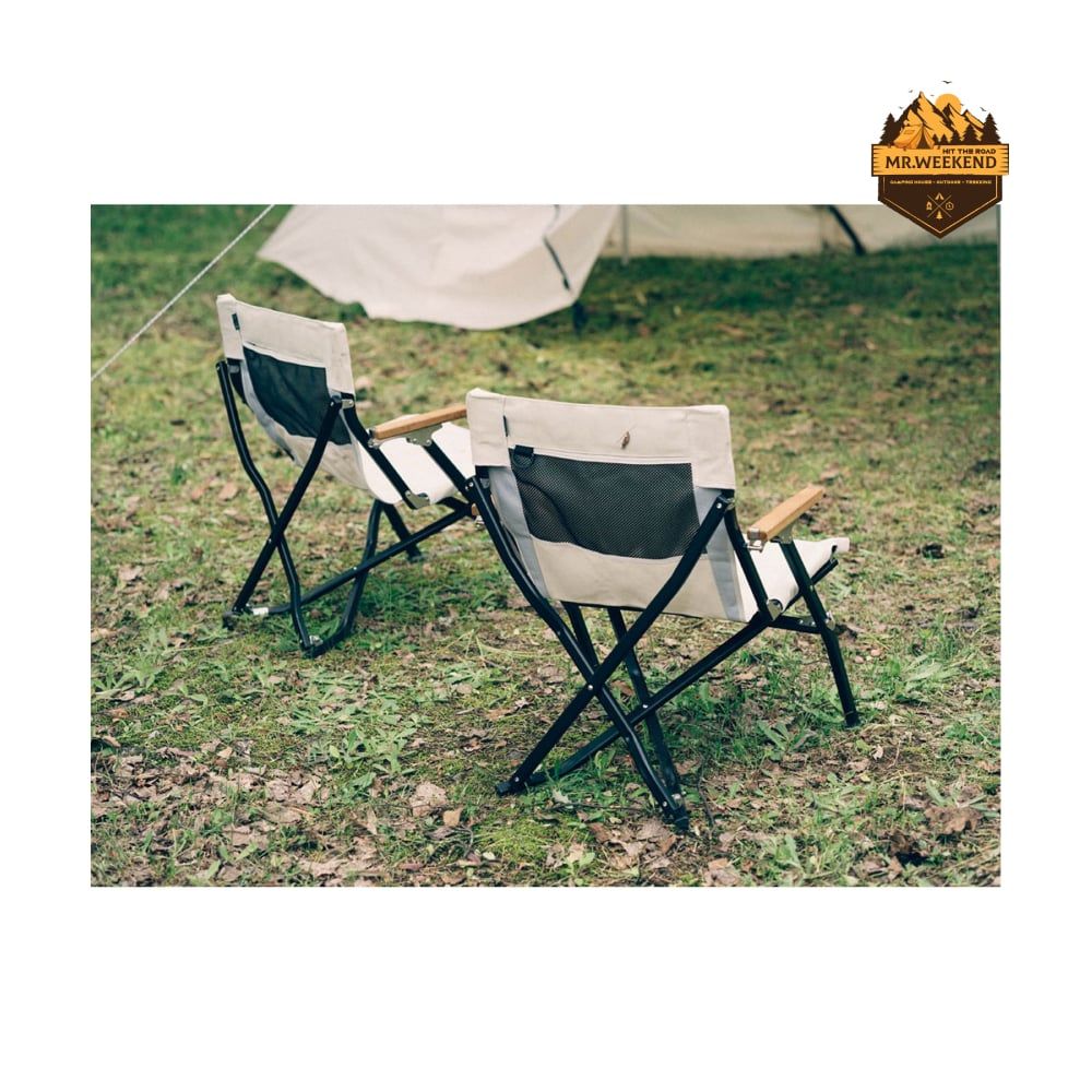 Ghế Dã Ngoại Snow Peak Low Chair Short Ivory LV-093IV