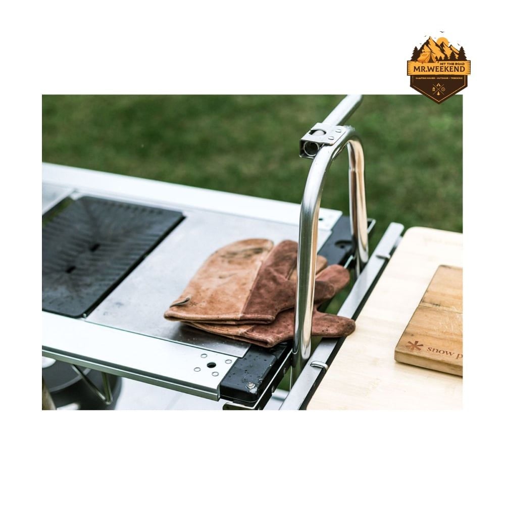 Bàn Bếp Dã Ngoại Inox Snow Peak Stainless Steel Kitchen Table (LV-310)
