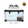 Tủ Lạnh Dã Ngoại Xe Hơi Vỏ Nhôm Đen ICECO APL35 Dual Zone (35L)