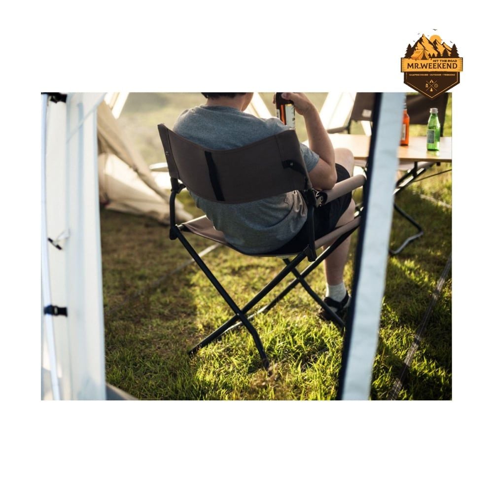 Ghế Dã Ngoại Snow Peak FD Chair Wide Gray LV-077GY